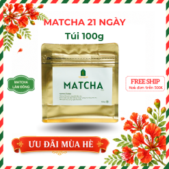 Bột trà xanh Matcha 21 | Túi 100g