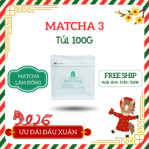 Bột trà xanh Matcha 3 - Túi 100g