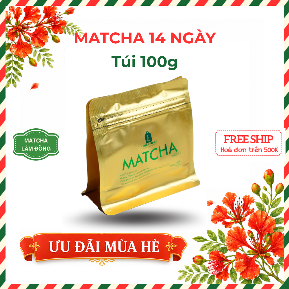 Bột trà xanh Matcha 14 | Túi 100g 3 Bột trà xanh Matcha 14 | Túi 100g - Ảnh 3