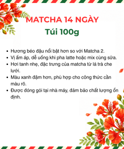 Bột trà xanh Matcha 14 | Túi 100g 7 156