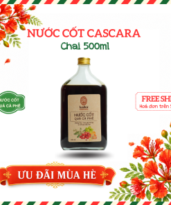 Nước cốt Cascara (Nước cốt thịt quả cà phê lên men) | Chai 500ml