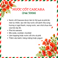 Nước cốt Cascara (Nước cốt thịt quả cà phê lên men) | Chai 500ml 7 267