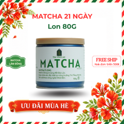 Bột trà Matcha Ô Long 1 (21 ngày) | Lon 80g