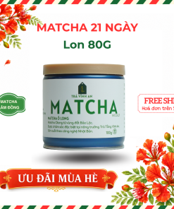 Bột trà Matcha Ô Long 1 (21 ngày) | Lon 80g
