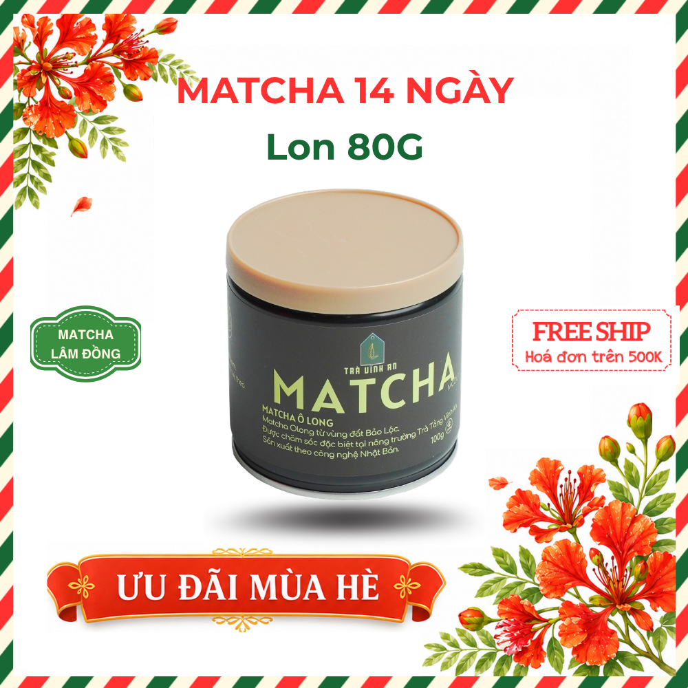 Bột trà Matcha Ô Long 1 (14 ngày) | Lon 80g 3 Bột trà Matcha Ô Long 1 (14 ngày) | Lon 80g - Ảnh 3
