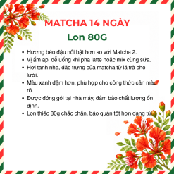Bột trà Matcha Ô Long 1 (14 ngày) | Lon 80g 7 183
