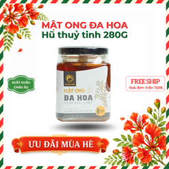 Mật ong Đa hoa | Hũ thủy tinh 280g