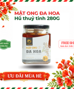 Mật ong Đa hoa | Hũ thủy tinh 280g