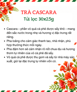 Trà vỏ cà phê Cascara | Túi lọc 30x2,5g 7 224