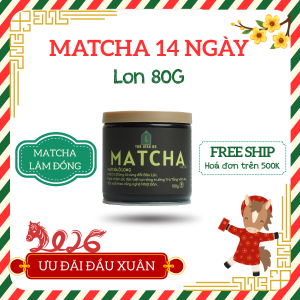 Bột trà xanh Matcha 14 - Lon 80g