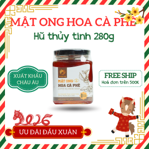Mật ong hoa Cà phê - Hũ thủy tinh 280g