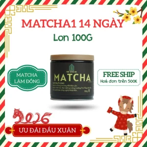 Bột trà xanh Matcha 14 - Lon 100g