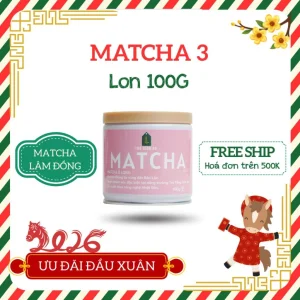 Bột trà xanh Matcha 3 - Lon 100g