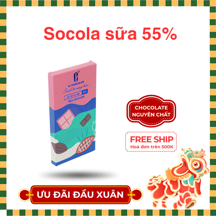 Thanh Socola Sữa 55% | Bách Vị B'lao 2 socola sua 55 1