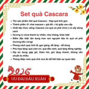 Hộp quà Cascara | Bách Vị B'lao 13 tong hop set qua casacra