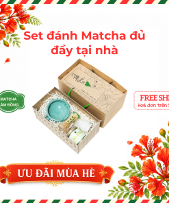 Set đánh Matcha đầy đủ