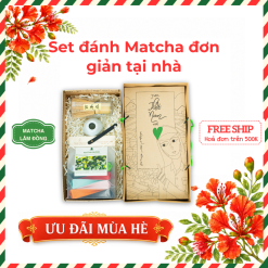 Set đánh Matcha đơn giản