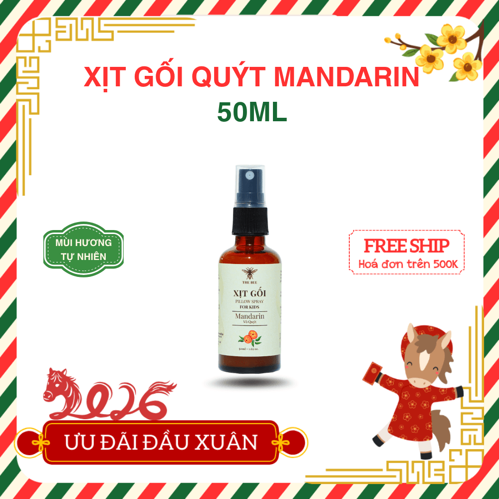 Xịt Gối Quýt Mandarin | Thư giãn – Ngủ ngon | Bách Vị B’lao 1 26