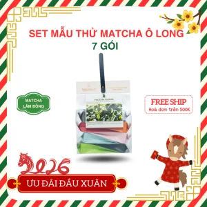 Set mẫu thử Matcha Ô long 7 gói | Bách Vị B'Lao