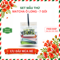 Set mẫu thử Matcha Ô long 7 gói | Bách Vị B'Lao