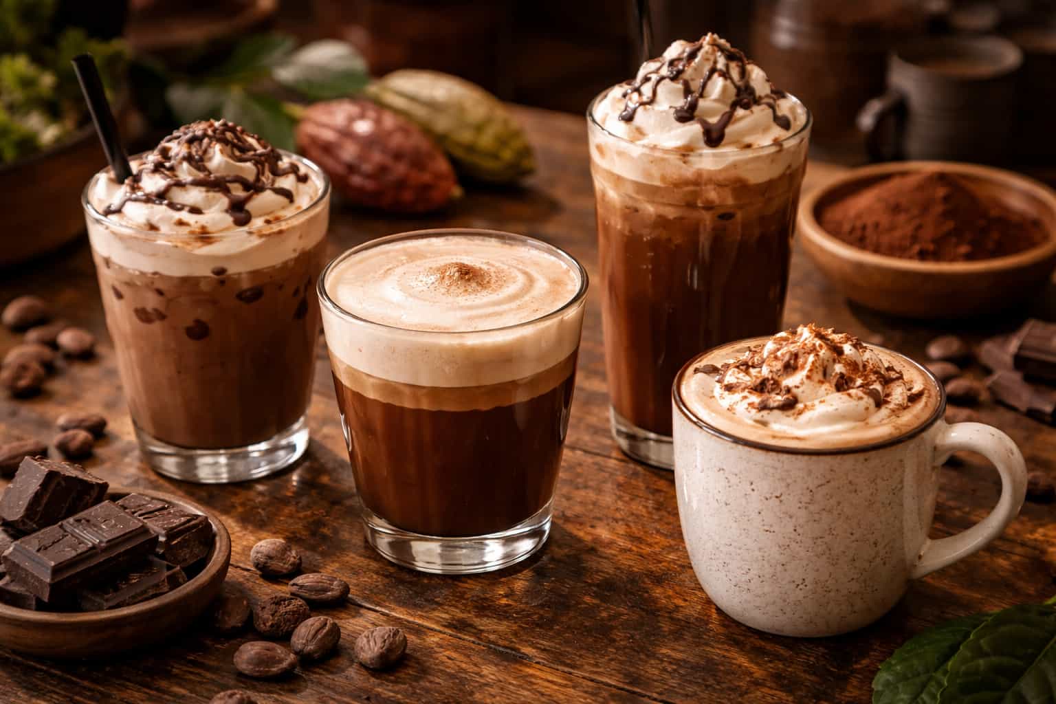 Cacao ngày nay không chỉ là đồ uống mà còn là một trải nghiệm đa dạng