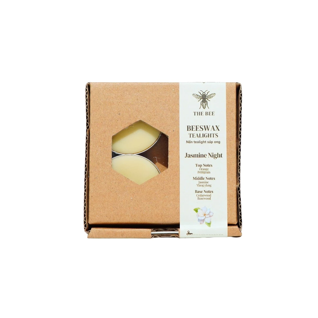 Hộp nến Tealight Mini | 4 viên x 11g - Nhiều mùi hương 1 Jasmine Night tea light