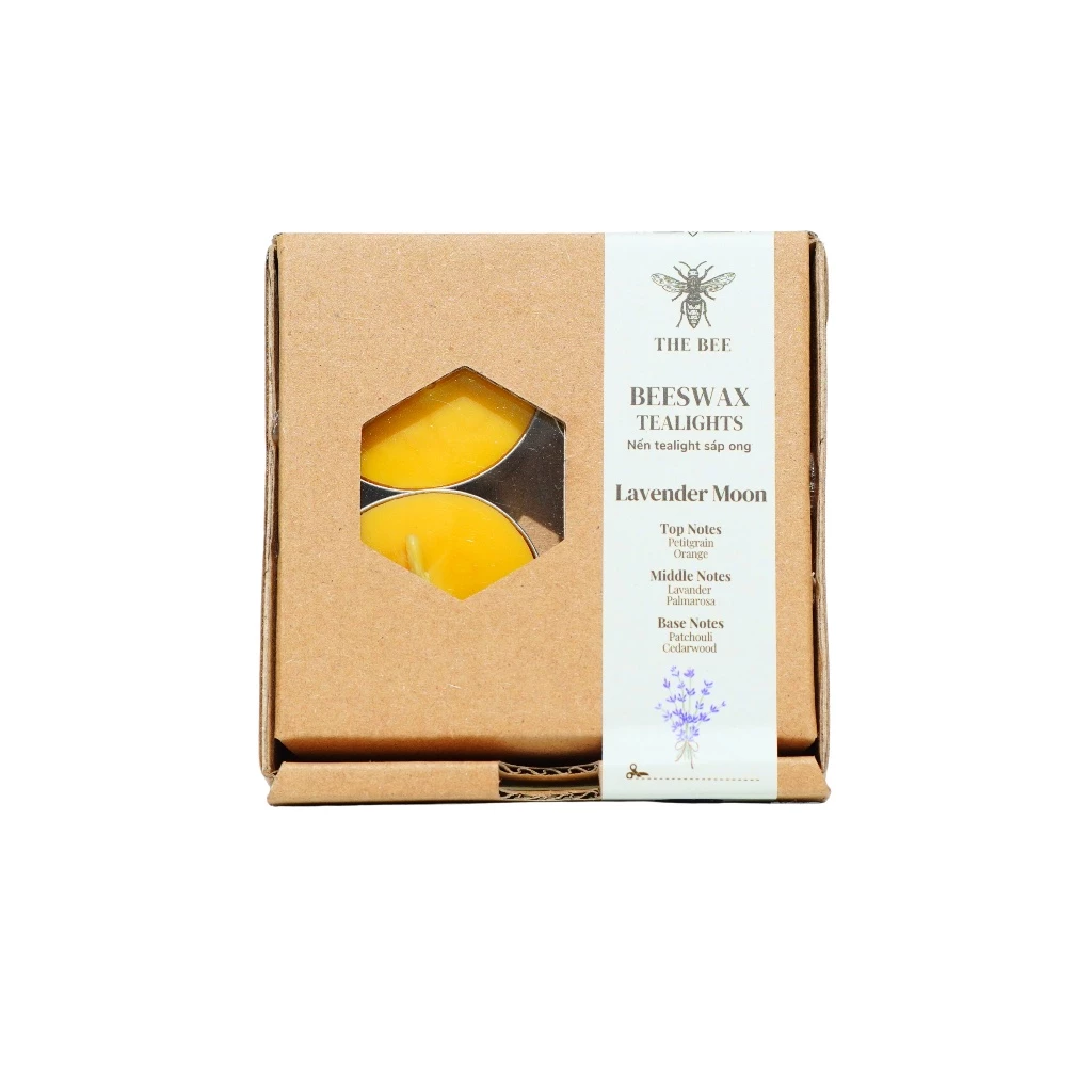 Hộp nến Tealight Mini | 4 viên x 11g - Nhiều mùi hương 3 Lavender Moon Tea light