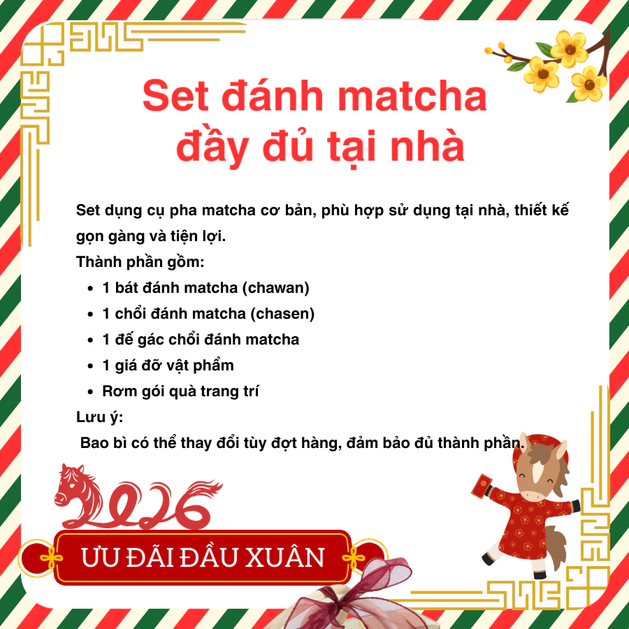 Set đánh Matcha đầy đủ 5 Set danh matcha day du sp