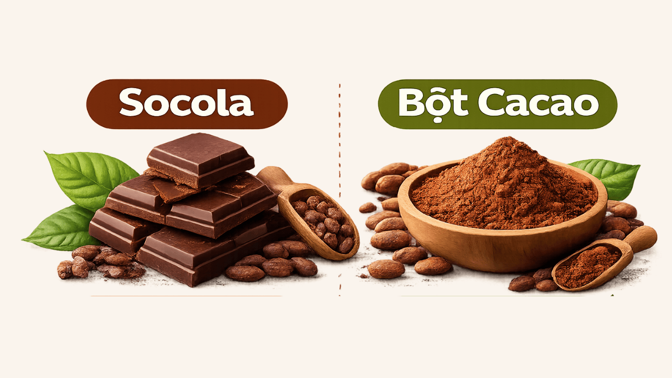 Socola khác gì bột cacao