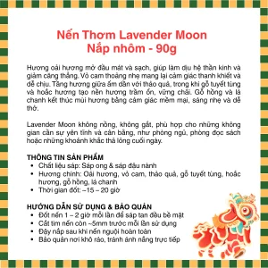 Lavender Moon – Nến thơm thiên nhiên 9 moon hdsd