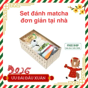 Set đánh Matcha đơn giản
