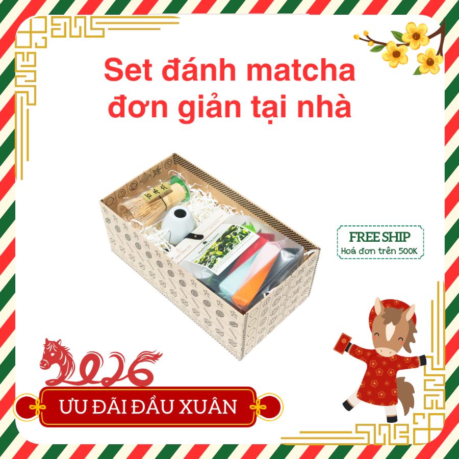 Set đánh Matcha đơn giản 1 set danh matcha don gian 2