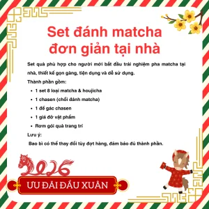 Set đánh Matcha đơn giản 8 set danh matcha don gian sp