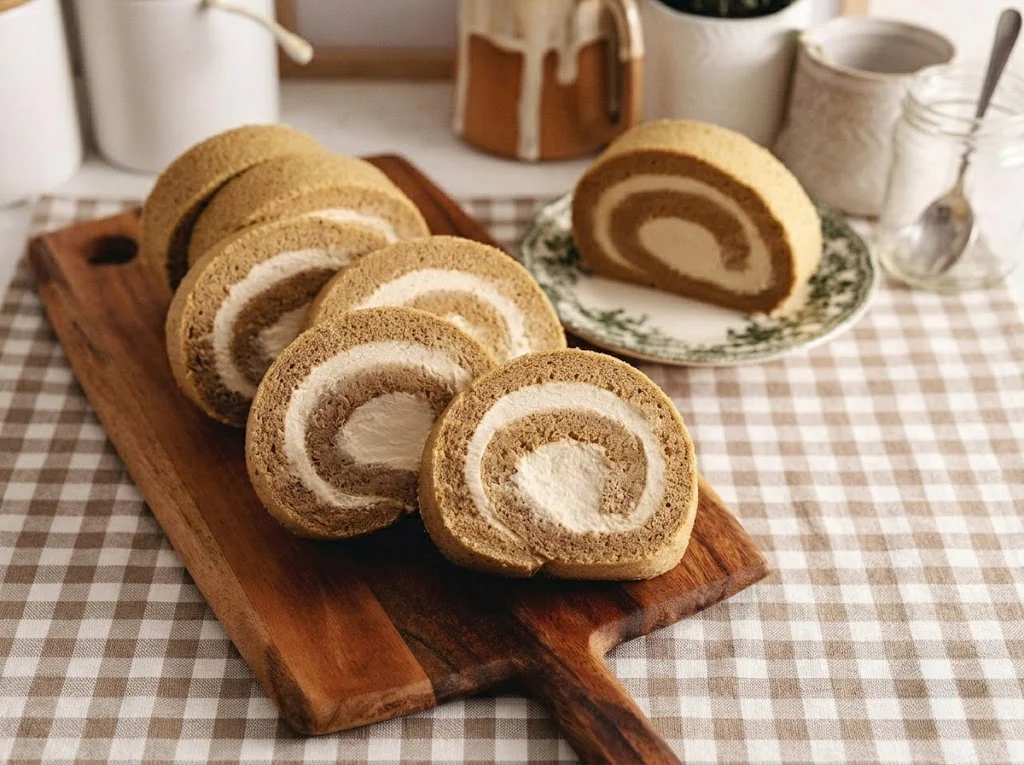 Bánh cuộn Houjicha