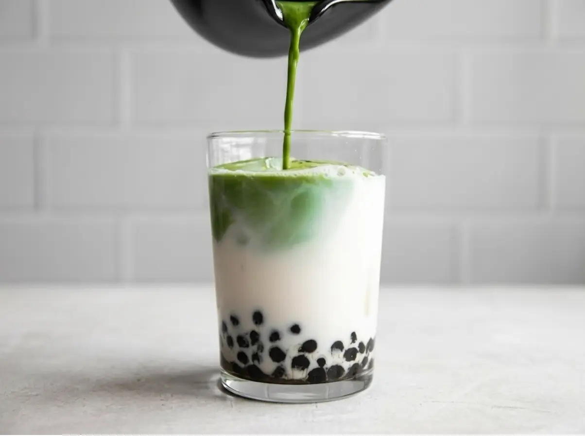 Cách pha trà sữa Matcha oolong