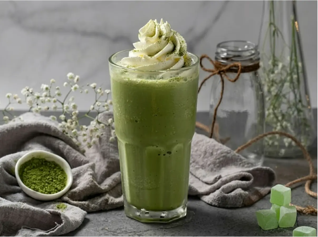 Matcha oolong đá xay