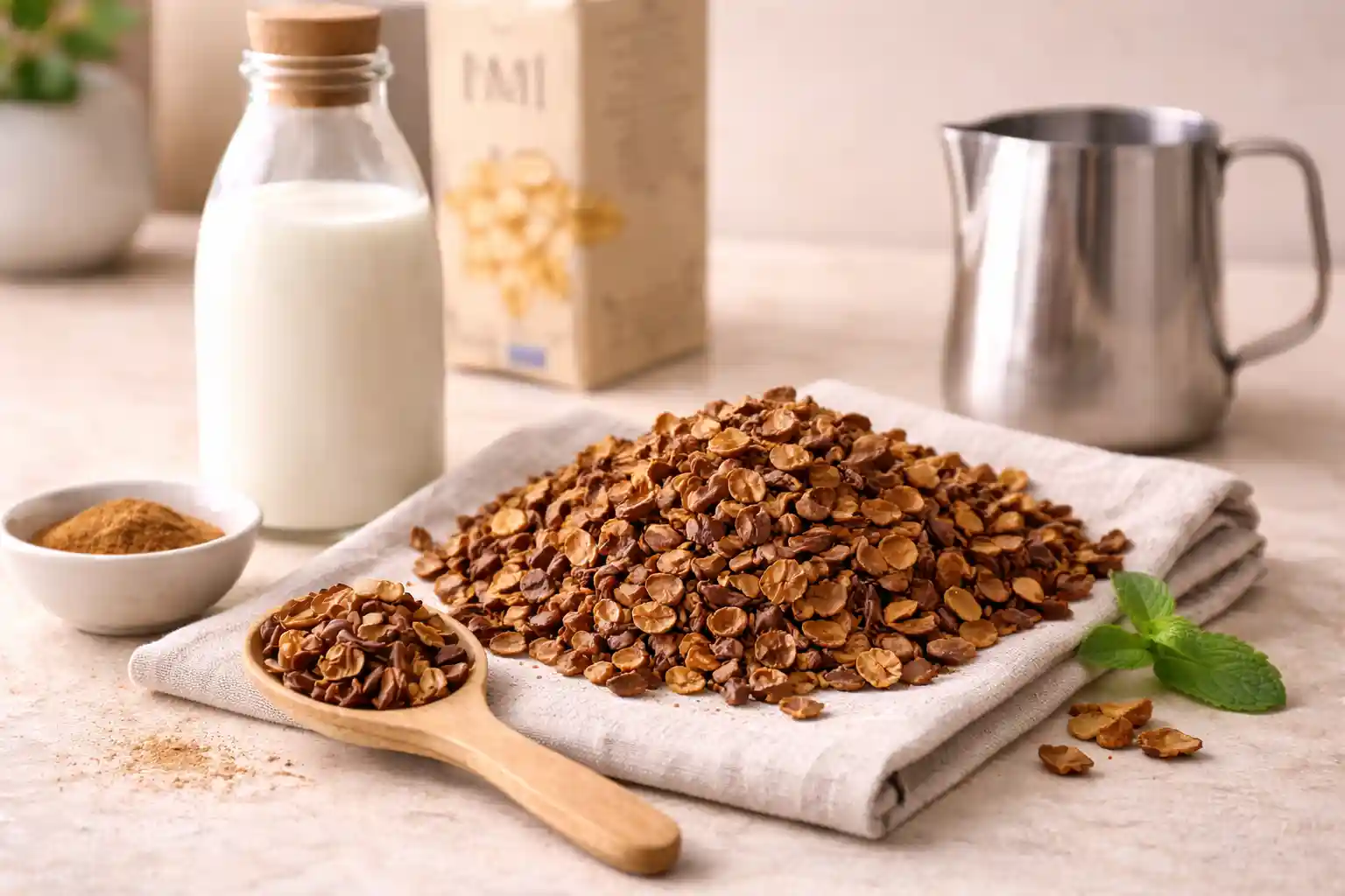 Cascara tea latte là phiên bản mềm vị và dễ tiếp cận hơn với người mới