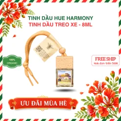 TINH DẦU TREO XE THIÊN NHIÊN NGUYÊN CHẤT 8ML - CHAI THỦY TINH NẮP GỖ | BÁCH VỊ B'LAO
