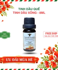 Alternative view of TINH DẦU XÔNG THIÊN NHIÊN NGUYÊN CHẤT 8ML - CHAI THỦY TINH NÂU | BÁCH VỊ B'LAO
