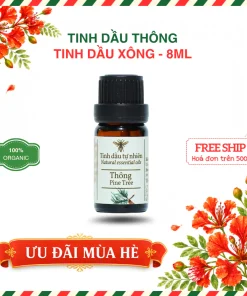 TINH DẦU XÔNG THIÊN NHIÊN NGUYÊN CHẤT 8ML - CHAI THỦY TINH NÂU | BÁCH VỊ B'LAO