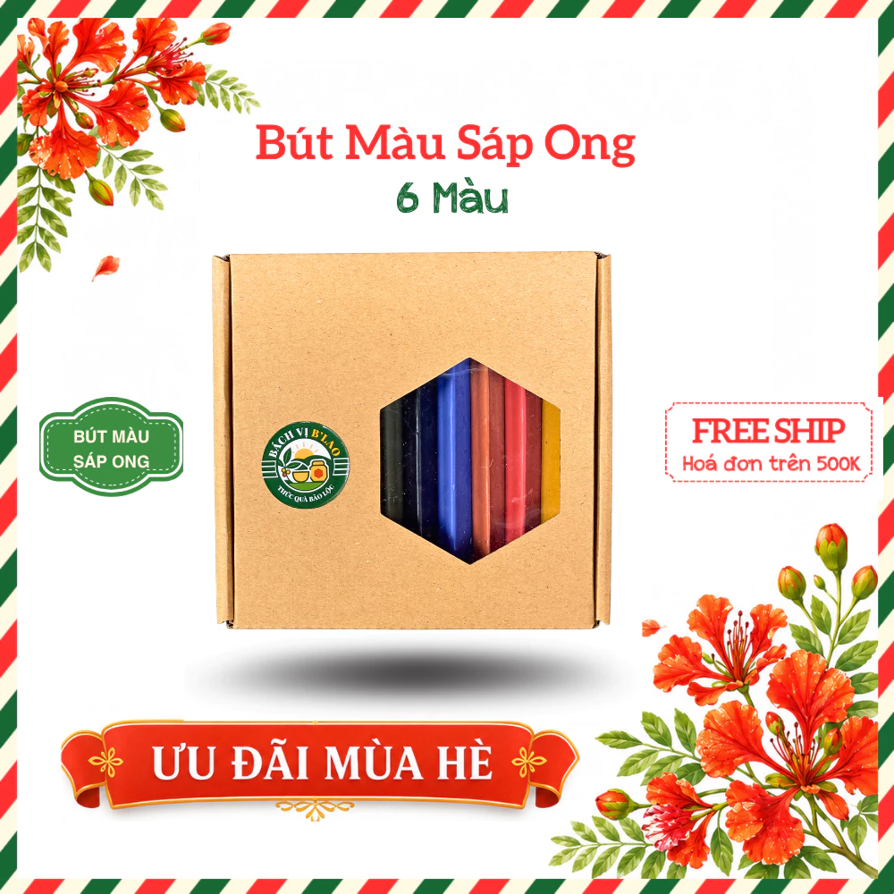 BÚT MÀU SÁP ONG TỰ NHIÊN | BÁCH VỊ B'LAO 6 BÚT MÀU SÁP ONG TỰ NHIÊN | BÁCH VỊ B'LAO - Ảnh 6